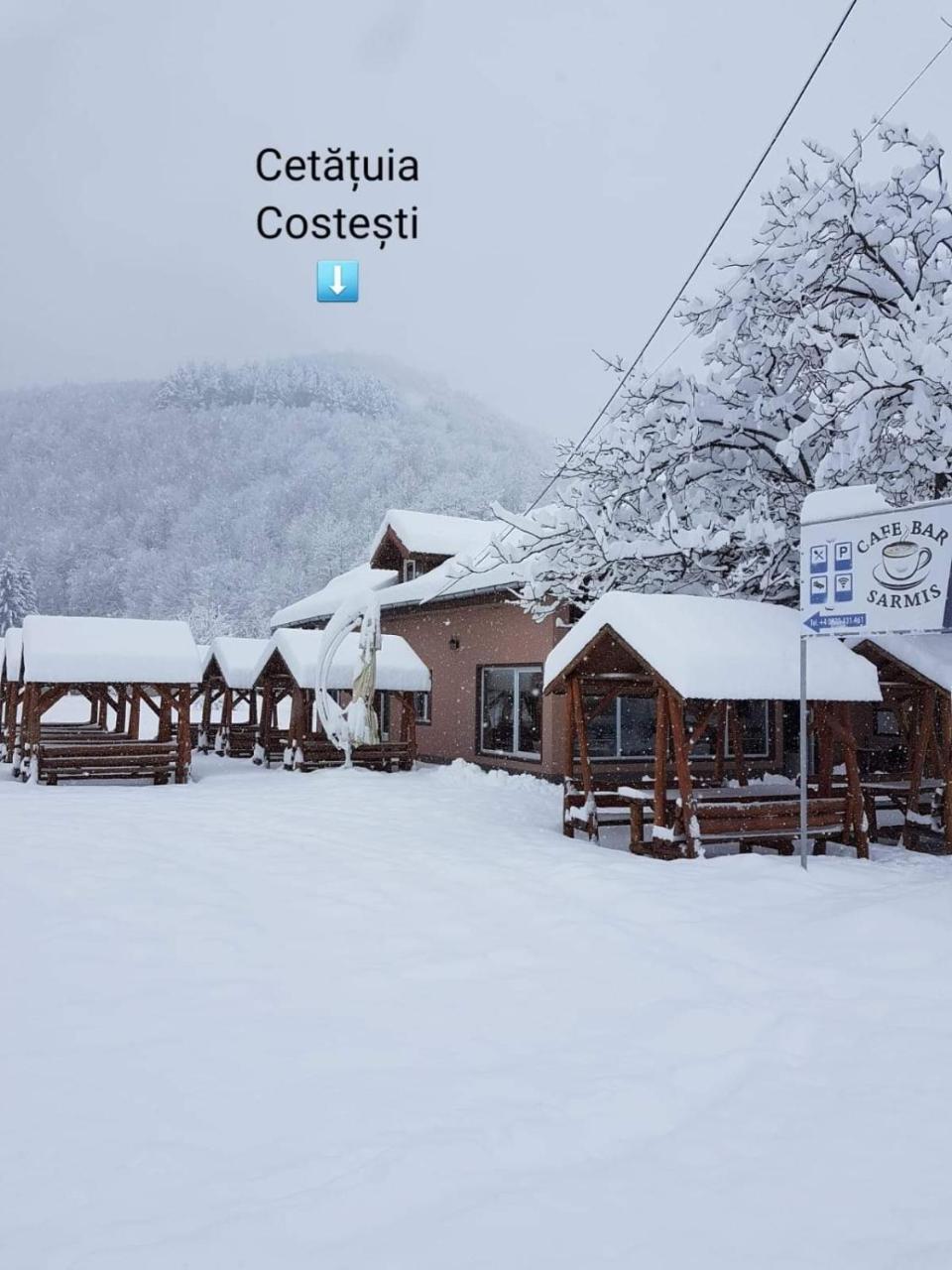 Cabana Sarmis Costesti Bagian luar foto